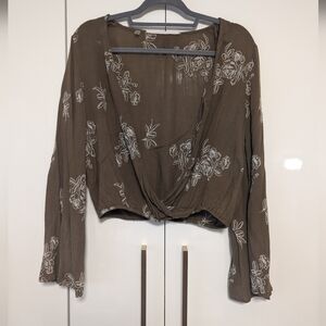 California Moonrise a Nomad Art Collaboration Boho Blouse with Embroidery